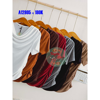 Áo thun ôm cổ đỗ