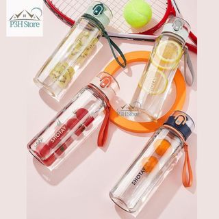 Bình nước nhựa Tritan Shotay có quai xách dung tích 640ml ST-6624