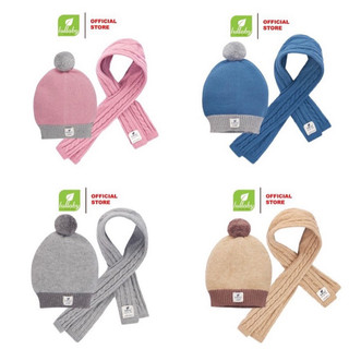 Set khăn mũ Lullaby cho bé trai bé gái chất len mềm NhL608P
