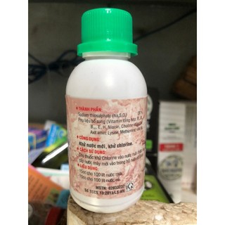 Nước khử hồ cá ,Nguyên liệu nhập khẩu,Khử nước mới ,khử Clor
