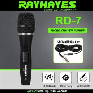 Rayhayes micro có dây chống hú full kim loại năng động sân khấu karaoke micro hội nghị