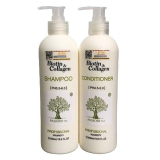 Dầu gội xả Biotin Collagen Voudioty 500ML - 1000ML chống rụng tóc, phục hồi , giảm gàu, kiểm soát dầu