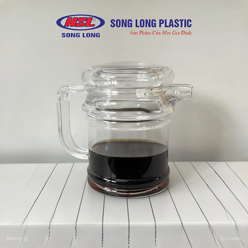 Bình Đựng Nước Mắm, Giấm Có Vòi Rót Và Tay Cầm Bằng Nhựa Song Long Cao Cấp, Lọ Giấm Mắm Đa Năng, Tiện Lợi 2534