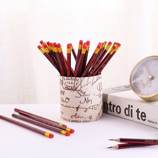 10 Bút Chì Hb 19Cm Kèm Tẩy - Thỏ Hồng VPP