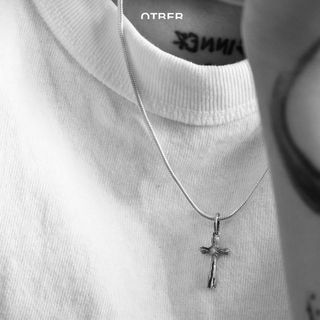 WOODEN CROSS PENDANT