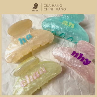  Kẹp Tóc Càng Cua Xà Cừ NHÀ CÚ Custom Tên Chất Liệu Acrylic Thời Trang Cho Nữ Hot Trend 5795 