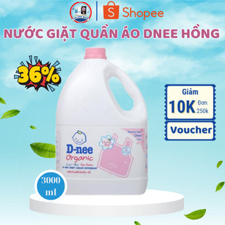 Nước giặt quần áo Dnee Thái Lan 3000ml cho bé -Công ty Đại Thịnh (màu Hồng)