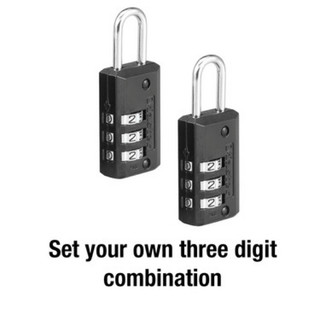 [Hỏa tốc HCM] Bộ 2 khóa vali Master Lock 646T - MSOFT