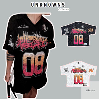 👑👑-Áo tee H.ellstar Jersey Tee Mesh Panel Short Sleeve Jersey T-shirt,Áo thun H.ellstar unisex cao cấp