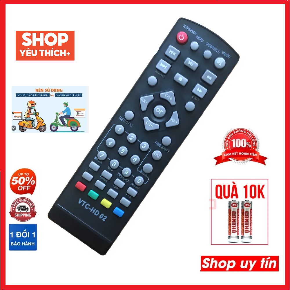 Điều khiển đầu box FPT Play Box mặt đen loại tốt zin , Remote dùng cho tivi  Điều khiển đầu box FPT 