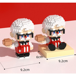  lego ông già KFC Lắp Ráp Mô Hình Thỏ Phi Hành Gia Andy And Ann Đèn Led Sẵn Pin Full Box 3D 