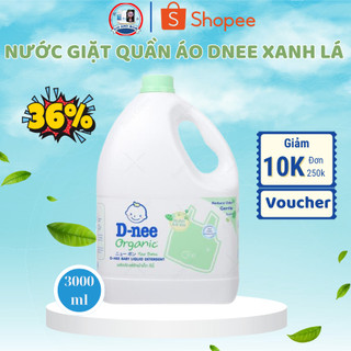 Nước giặt quần áo Dnee Thái Lan 3000ml cho bé -Công ty Đại Thịnh (màu XANH LÁ)