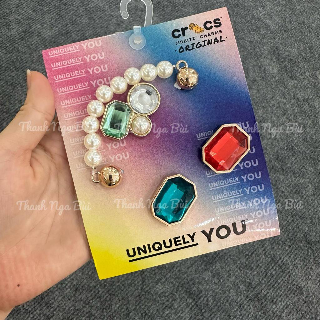 CROCS CHARMS_DEEP COLOR GEM 5 PACKS