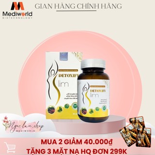 Viên uống giảm mỡ Mediworld Detoxify Slim Hộp 30 viên - Chính Hãng