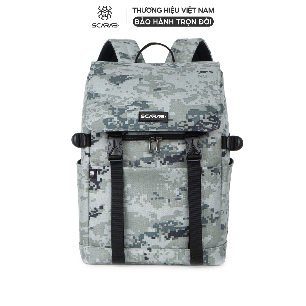 Scarab Urban Fabric Backpack - Ba lô Thời Trang Nam Nữ, Balo Đi Học Đi Làm Chống Thấm Tốt