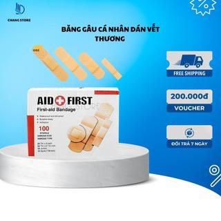 Băng Gâu Cá Nhân Dán Vết Thương Urgo Aid First hộp 100 miếng Tiện Dụng