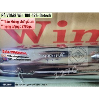 [HCM] Pô VD168 Win 100 Win 125 Win Detech (Thân không chữ giả zin)