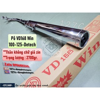 [HCM] Pô VD168 Win 100 Win 125 Win Detech (Thân không chữ giả zin)