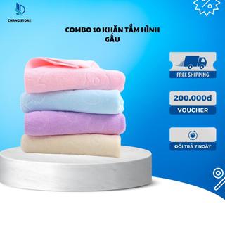 Khăn Tắm Hình Gấu Xuất Nhật Mềm Mịn (Kích Thước 70* 140cm ) Siêu Hot