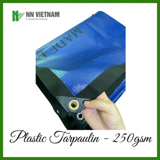 Bạt nhựa PE che nắng mưa Hàn Quốc, may viền khuy sẵn tiện dụng