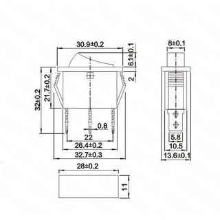 Công tắc KCD3 16A có đèn báo