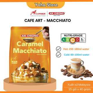 Cà Phê Muối Caramel Macchiato Aik Cheong (12 Gói x 25g) - nhập khẩu từ Malaysia