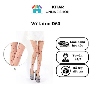 Vớ tatoo - tất tatoo nhiều hình D60
