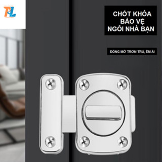  Chốt khoá cửa hợp kim kẽm ,chốt nút vặn thông minh dành cho cửa lớn  ,phòng ngủ ,nhà vẹ sinh .An toàn va tiện dụng 