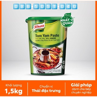 Gia vị súp nền lẩu thái knorr tom yam paste hộp 1.5kg