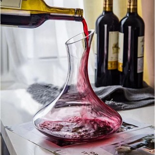 Bình thở rượu vang - Decanter cổ điển miệng vát dung tích 1600ml