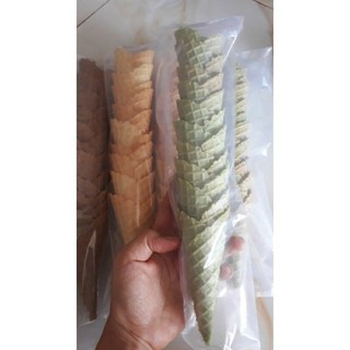 5 Bánh ốc quế Matcha size 5x11cm