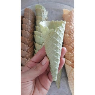 5 Bánh ốc quế Matcha size 5x11cm