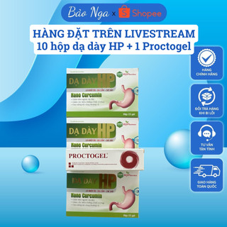 Combo 10hộp Dạ Dày HP và 1 tub bôi giãn tĩnh mạch Proctogel