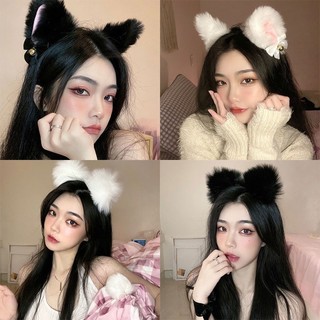 Băng đô tai mèo tai thỏ ren cosplay sexy ulzzang bờm lông mềm mại