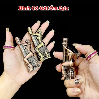 Vỏ zippo, vỏ bat lua hình cô gái - chính hãng