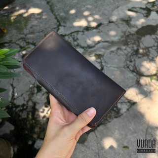 [ DA BÒ THẬT 100% ] VÍ DÀI DA BÒ CẦM TAY VD24