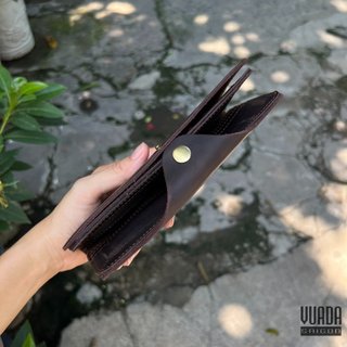 [ DA BÒ THẬT 100% ] VÍ DÀI DA BÒ CẦM TAY VD24
