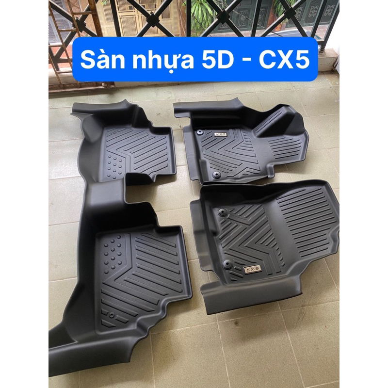 CX5] Sàn nhựa CX5 TPE 5D - Lót sàn nhựa 5D thiết kế vừa khít theo xe CX5 2018-2023 hàng loại 1