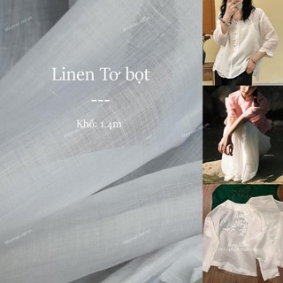 [Vải MM] [115] Vải Linen Tơ Bọt  Mỏng, Mát, Cứng, Đứng Form Lên Sơ Mi, Váy, Đầm, Set Bộ (Cần Lót) (giá bán 0.5m)