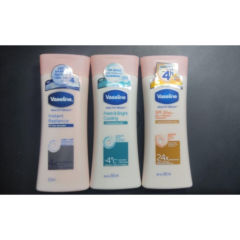 (THANH LÝ CẬN DATE)Sữa dưỡng thể Vaseline Healthy Bright 200ml
