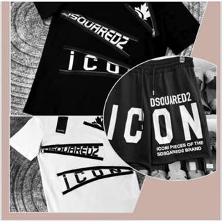 Bộ Quần Áo Phông DSQ Icon Khóa CHéo Thật Phối Quần Icon Basic Cực Hót Chất Vải Coton Cao Cấp Thoáng Mát Hottrend 2024