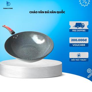 Chảo Vân Đá Ceramic 32cm Sâu Lòng, Siêu Chắc, Bền Dùng Được Cho Mọi Loại Bếp