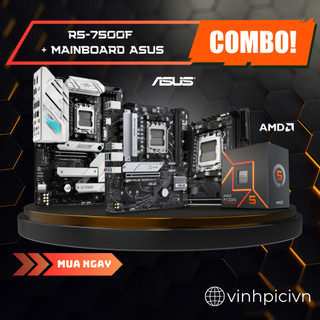 Combo amd cpu ryzen 5 7500f + mainboard asus am5