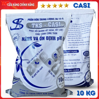Phân bón trung lượng 30 15 8 nâng ph đất. giải độc hữu cơ, phát triển rễ tks - casi 10kg