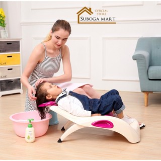 [ Hàng siêu cấp ] Ghế tắm gội đầu cho bé Jialeda Có tấm lót đỡ gáy cho bé không mỏi cổ