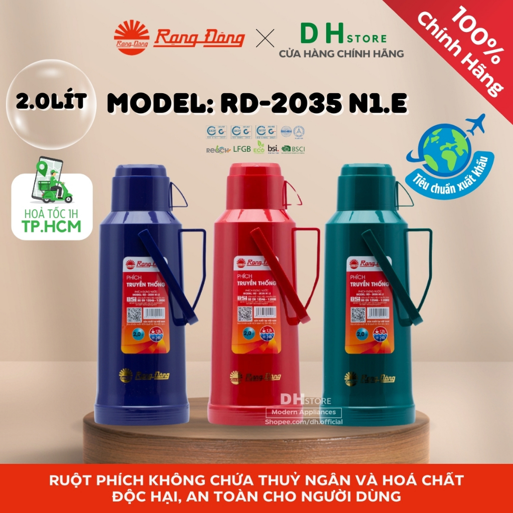 Bình thuỷ Rạng Đông 2l RD - 2035 N1.E | 2035 N6.X | 2035 ST2 | 2035 S1