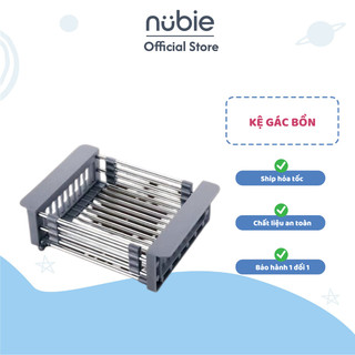 Giá gác bồn rửa chén bát bằng inox 304 loại dày, có thể điều chiều dài- rổ gác chậu rửa bát-kệ úp chén đa năng