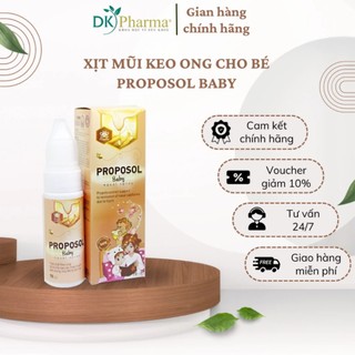 Xịt mũi keo ong Proposol Baby cho bé -Vệ sinh mũi,làm sạch mũi,giảm nghẹt mũi, kháng khuẩn_DK Pharma