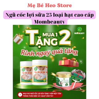 Ngũ cốc lợi sữa, dinh dưỡng, mẹ bầu cao cấp Mombeauty từ 25 loại hạt đặc biệt - 500gr