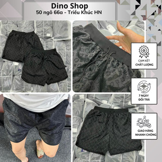 Quần short đùi lờ vê đùi ngố in họa tiết vân chìm mới nhất - quần short gio lờ vê cạp chun dây thăt hot hit